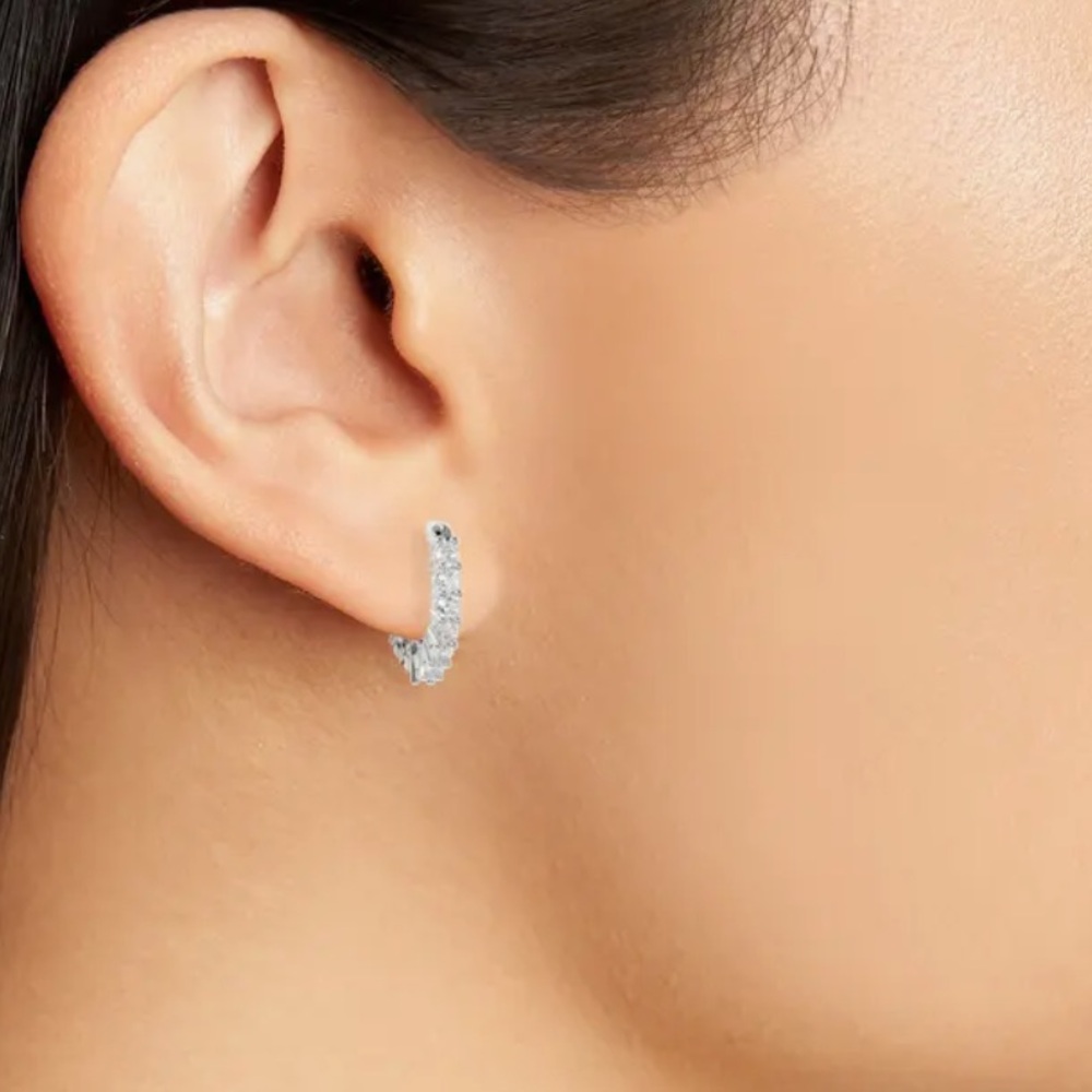 Swarovski - Matrix Swarovski Crystal Mini Hoop Earrings